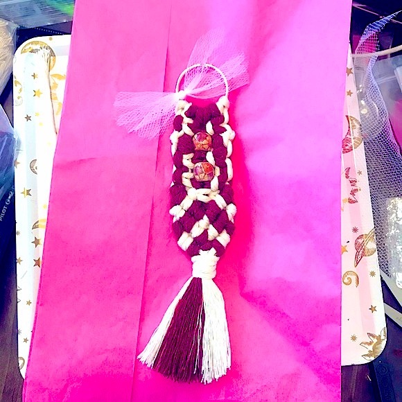 HP🥳New~Macrame Keychains, Key-Ring Wristlets+Much More Handmade BridalPartyGift - Picture 16 of 16